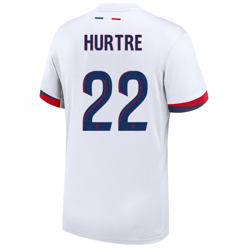 Niño Camiseta Oceane Hurtre #22 Blanco Azul Rojo 2ª Equipación 2024/25 La Camisa Argentina