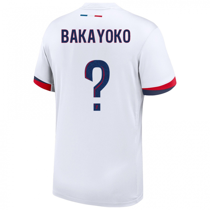 Niño Camiseta Ibrahim Bakayoko #0 Blanco Azul Rojo 2ª Equipación 2024/25 La Camisa Argentina