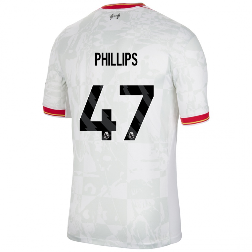 Niño Camiseta Nathaniel Phillips #47 Blanco Rojo Negro Equipación Tercera 2024/25 La Camisa Argentina