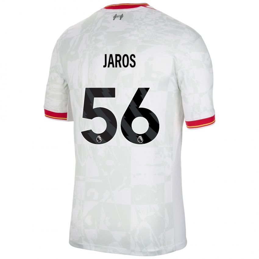 Niño Camiseta Vitezslav Jaros #56 Blanco Rojo Negro Equipación Tercera 2024/25 La Camisa Argentina