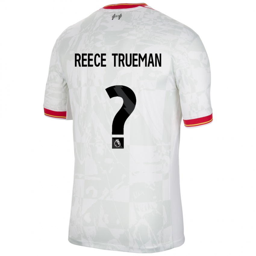 Niño Camiseta Reece Trueman #0 Blanco Rojo Negro Equipación Tercera 2024/25 La Camisa Argentina