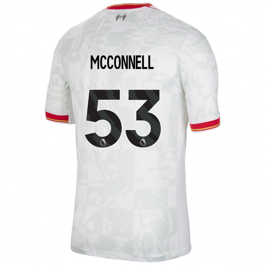 Niño Camiseta James Mcconnell #53 Blanco Rojo Negro Equipación Tercera 2024/25 La Camisa Argentina