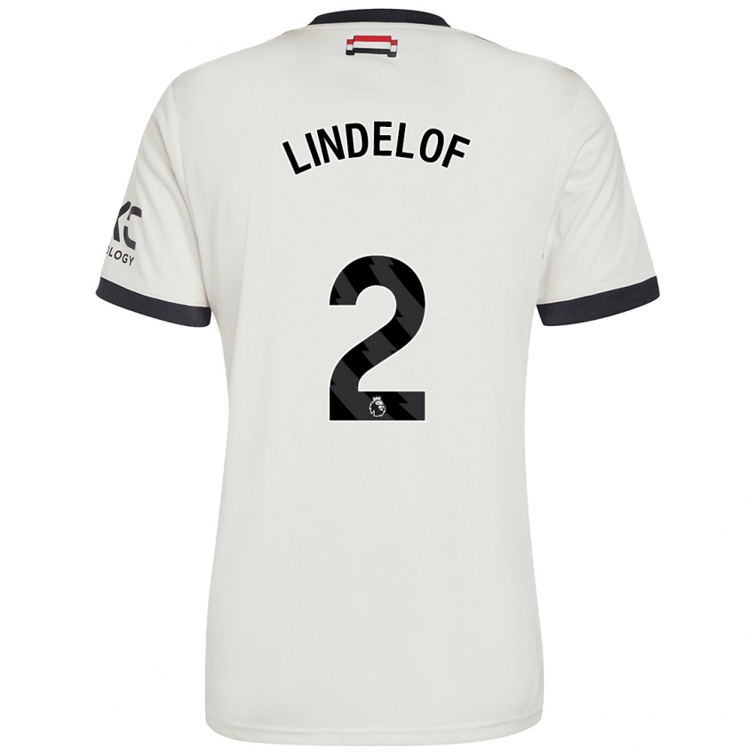 Niño Camiseta Victor Lindelof #2 Blanquecino Equipación Tercera 2024/25 La Camisa Argentina