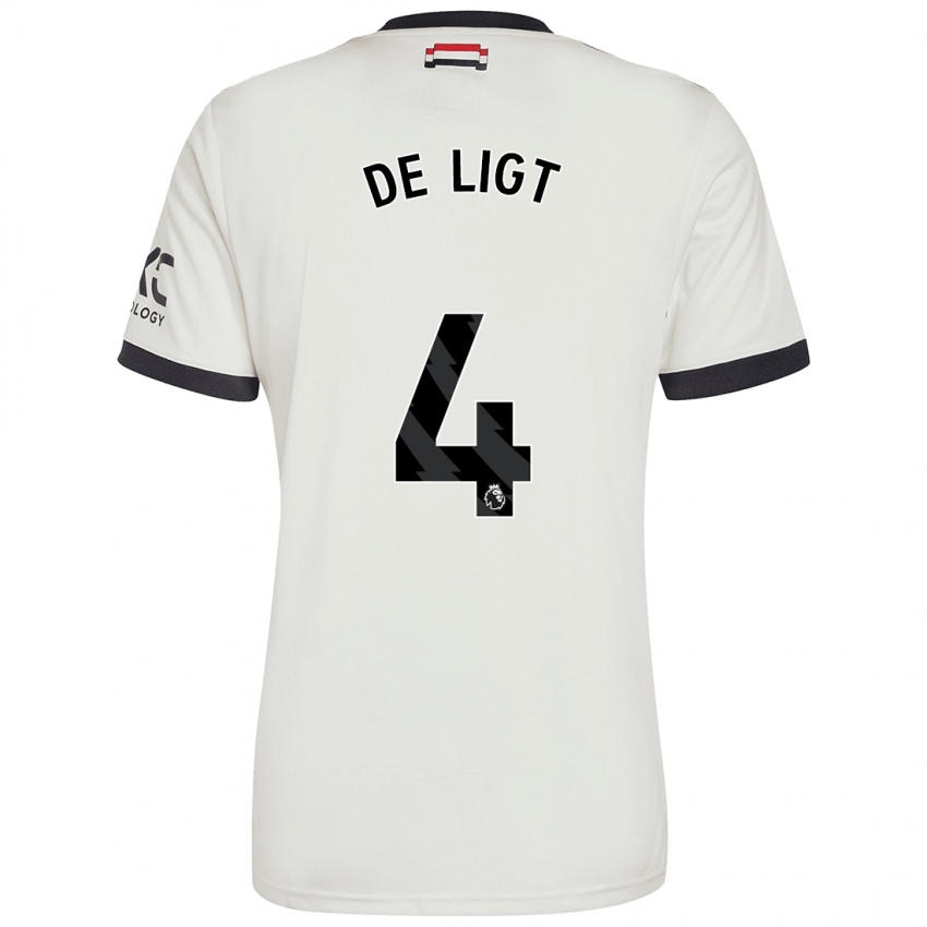 Niño Camiseta Matthijs De Ligt #4 Blanquecino Equipación Tercera 2024/25 La Camisa Argentina