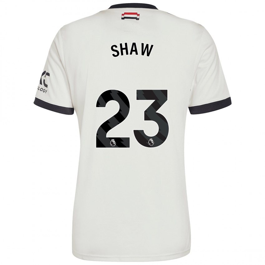 Niño Camiseta Luke Shaw #23 Blanquecino Equipación Tercera 2024/25 La Camisa Argentina