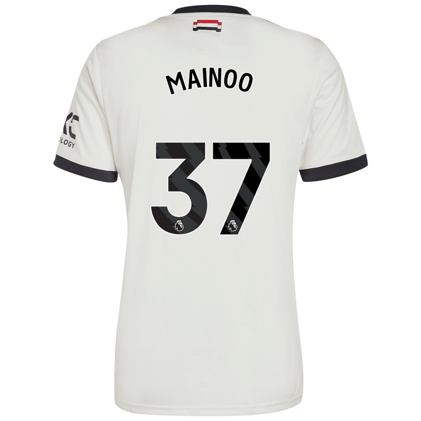 Niño Camiseta Kobbie Mainoo #37 Blanquecino Equipación Tercera 2024/25 La Camisa Argentina