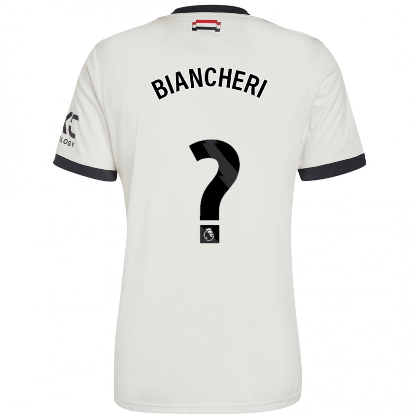 Niño Camiseta Gabriele Biancheri #0 Blanquecino Equipación Tercera 2024/25 La Camisa Argentina