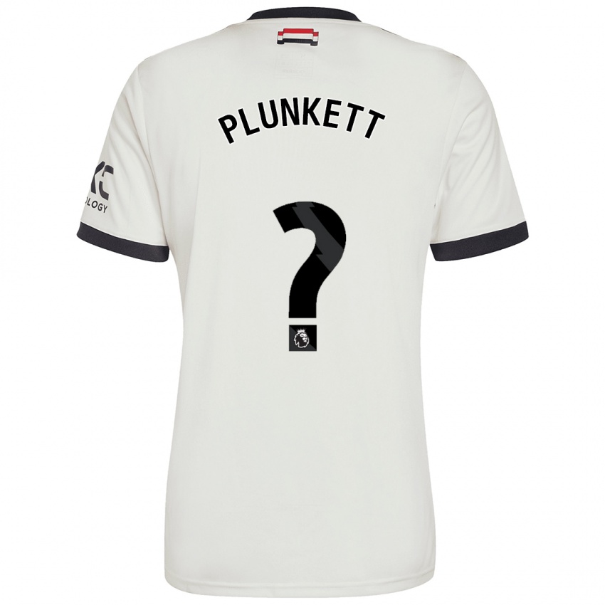 Niño Camiseta Dante Plunkett #0 Blanquecino Equipación Tercera 2024/25 La Camisa Argentina