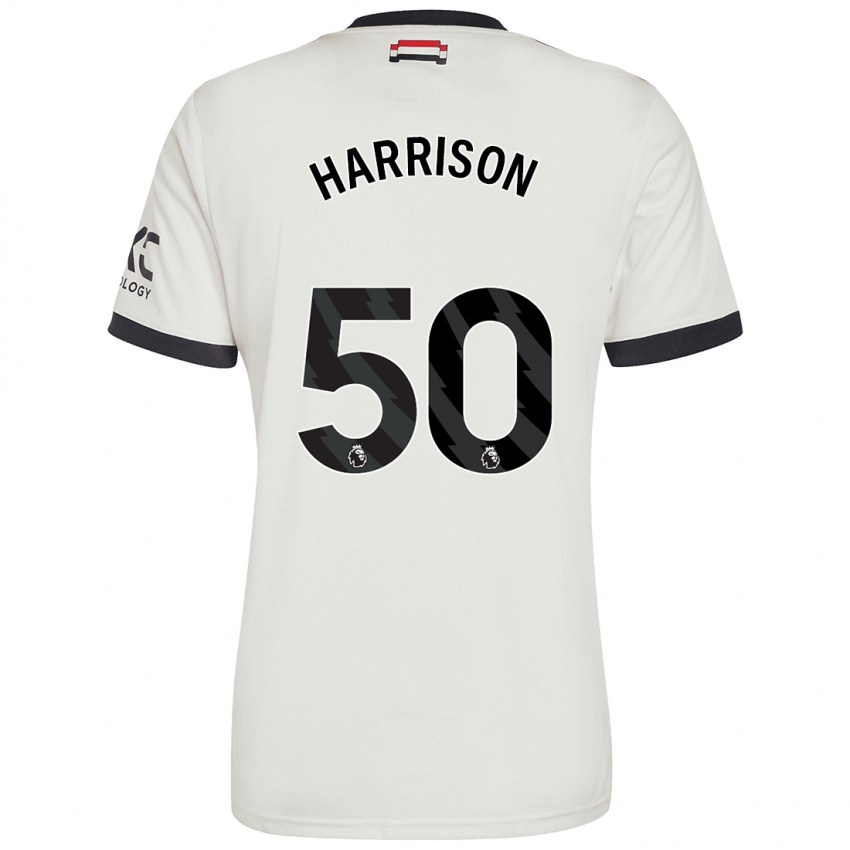 Niño Camiseta Elyh Harrison #50 Blanquecino Equipación Tercera 2024/25 La Camisa Argentina