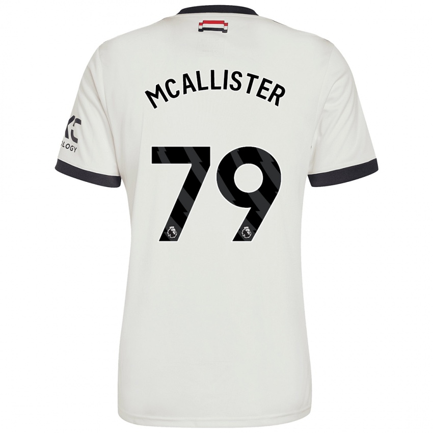 Niño Camiseta Finley Mcallister #79 Blanquecino Equipación Tercera 2024/25 La Camisa Argentina