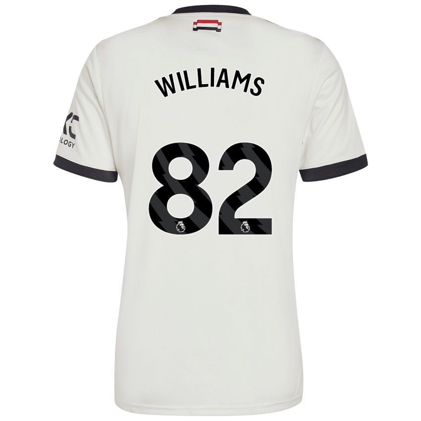 Niño Camiseta Ethan Williams #82 Blanquecino Equipación Tercera 2024/25 La Camisa Argentina