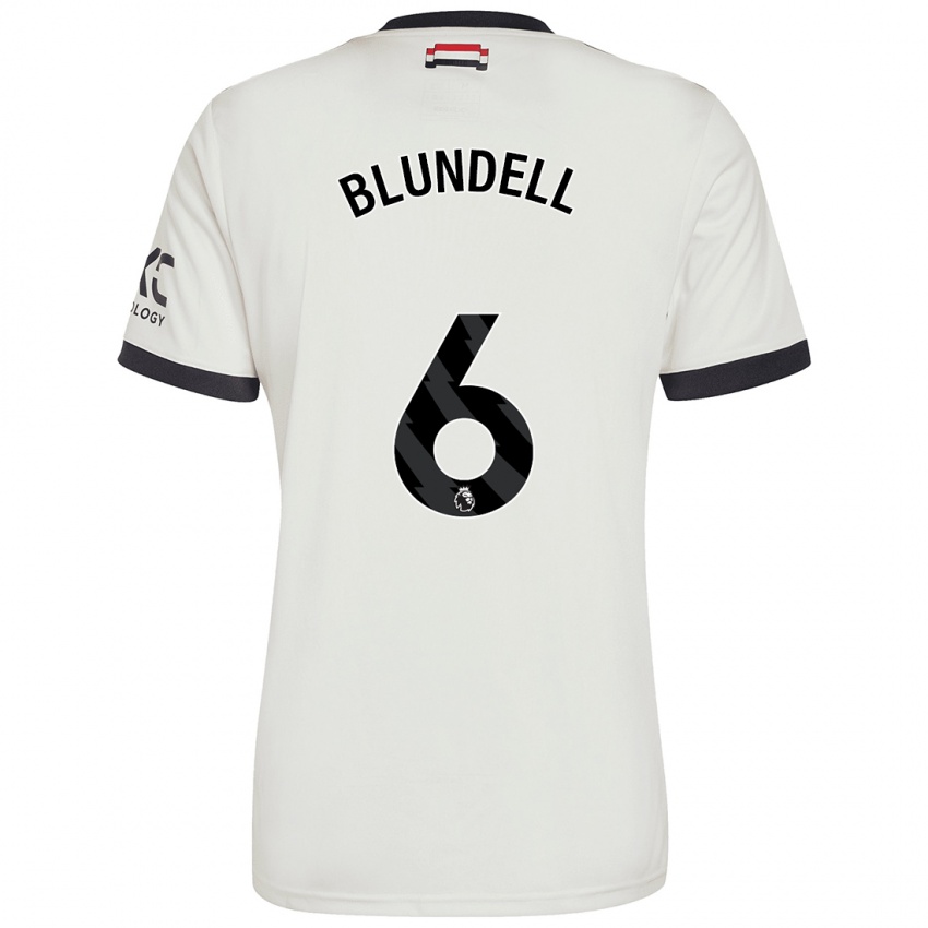 Niño Camiseta Hannah Blundell #6 Blanquecino Equipación Tercera 2024/25 La Camisa Argentina