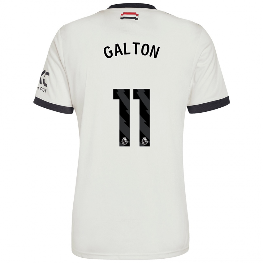 Niño Camiseta Leah Galton #11 Blanquecino Equipación Tercera 2024/25 La Camisa Argentina