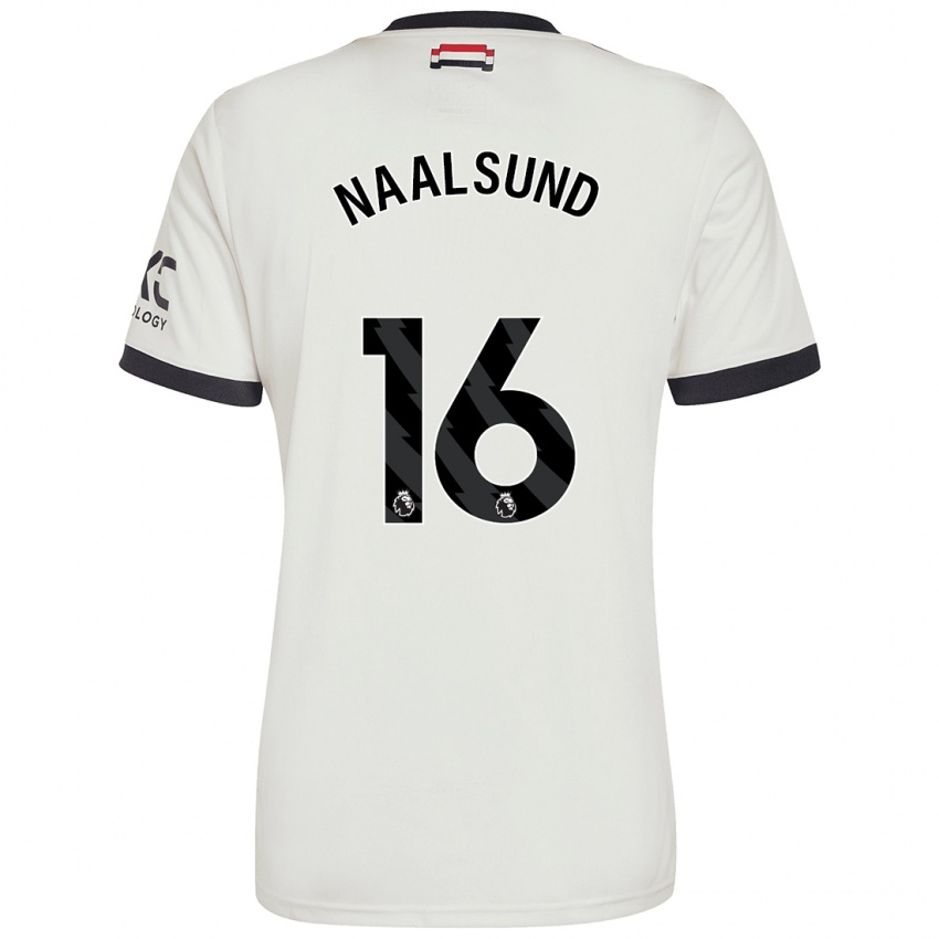 Niño Camiseta Lisa Naalsund #16 Blanquecino Equipación Tercera 2024/25 La Camisa Argentina