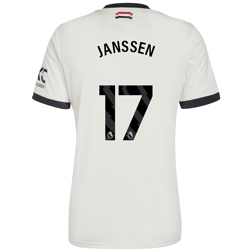 Niño Camiseta Dominique Janssen #17 Blanquecino Equipación Tercera 2024/25 La Camisa Argentina