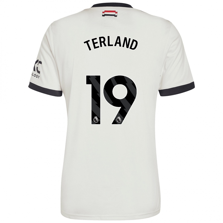 Niño Camiseta Elisabeth Terland #19 Blanquecino Equipación Tercera 2024/25 La Camisa Argentina