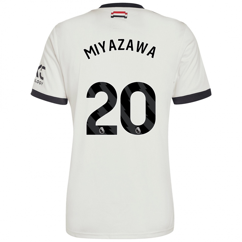 Niño Camiseta Hinata Miyazawa #20 Blanquecino Equipación Tercera 2024/25 La Camisa Argentina