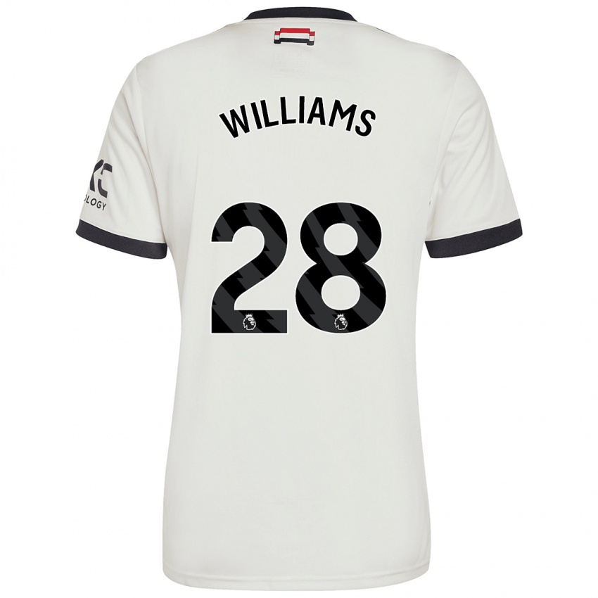 Niño Camiseta Rachel Williams #28 Blanquecino Equipación Tercera 2024/25 La Camisa Argentina