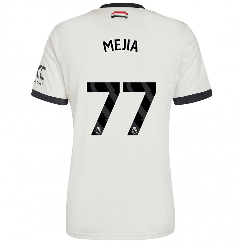 Niño Camiseta Mateo Mejia #77 Blanquecino Equipación Tercera 2024/25 La Camisa Argentina