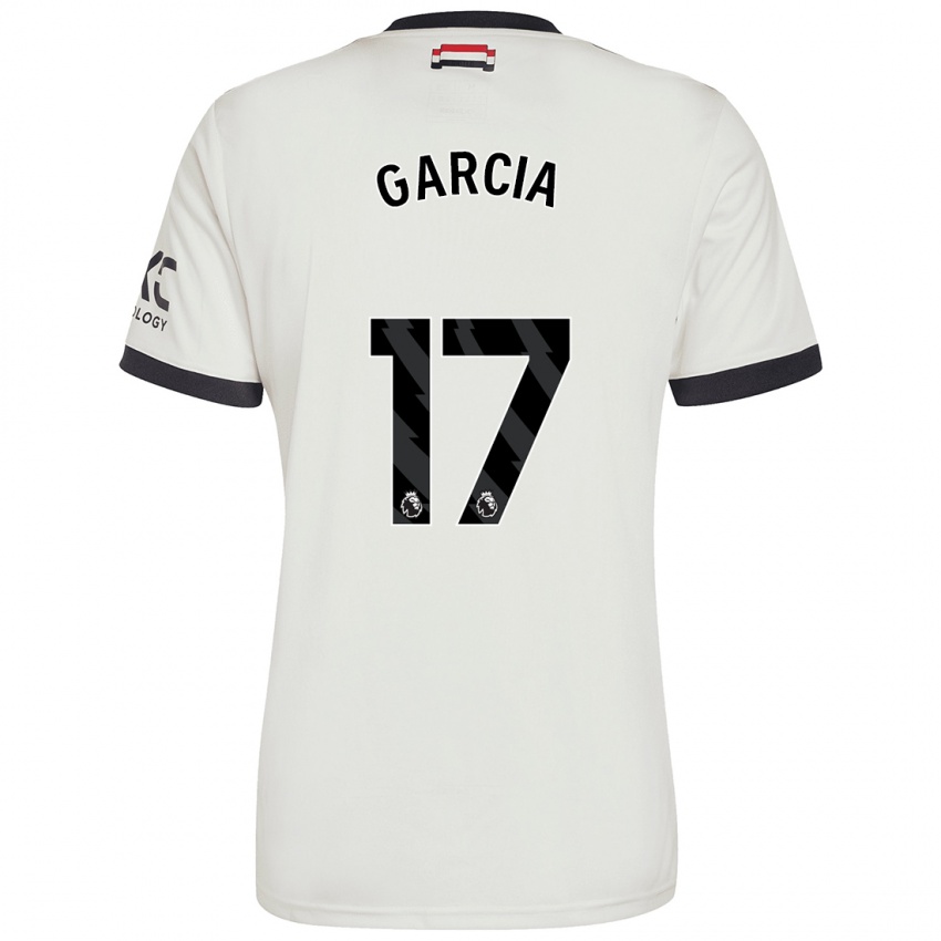 Niño Camiseta Lucia Garcia #17 Blanquecino Equipación Tercera 2024/25 La Camisa Argentina