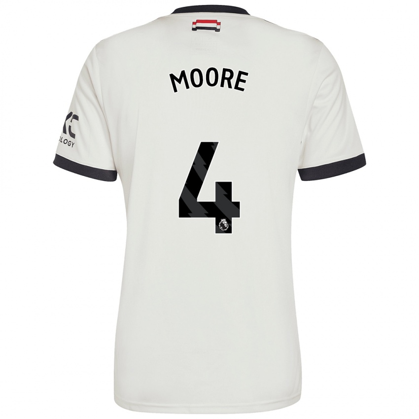 Niño Camiseta Jade Moore #4 Blanquecino Equipación Tercera 2024/25 La Camisa Argentina