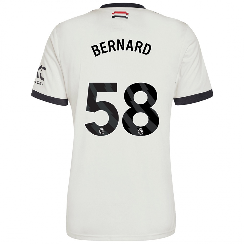 Niño Camiseta Bernard #58 Blanquecino Equipación Tercera 2024/25 La Camisa Argentina