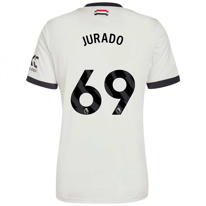 Niño Camiseta Marc Jurado #69 Blanquecino Equipación Tercera 2024/25 La Camisa Argentina