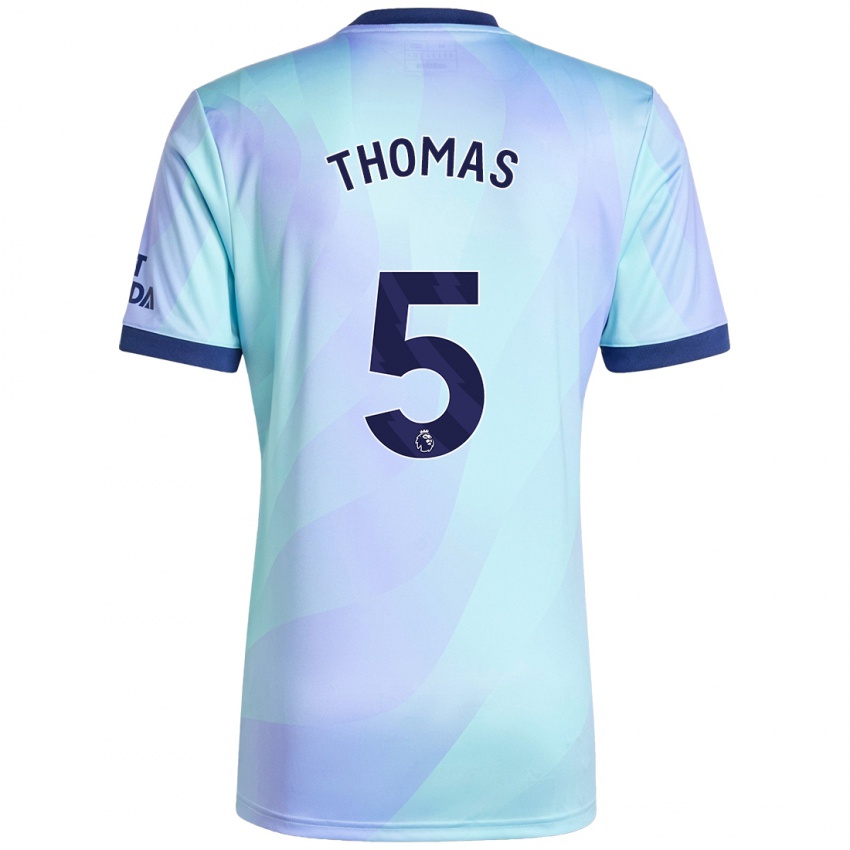 Niño Camiseta Thomas Partey #5 Agua Equipación Tercera 2024/25 La Camisa Argentina