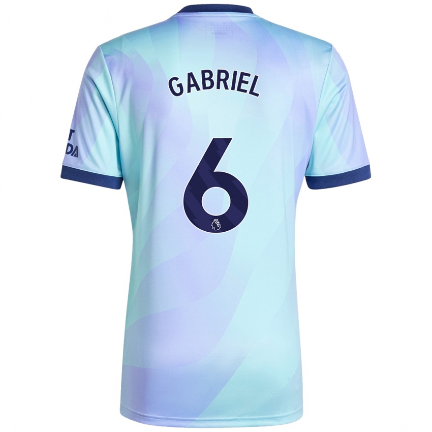 Niño Camiseta Gabriel Magalhaes #6 Agua Equipación Tercera 2024/25 La Camisa Argentina