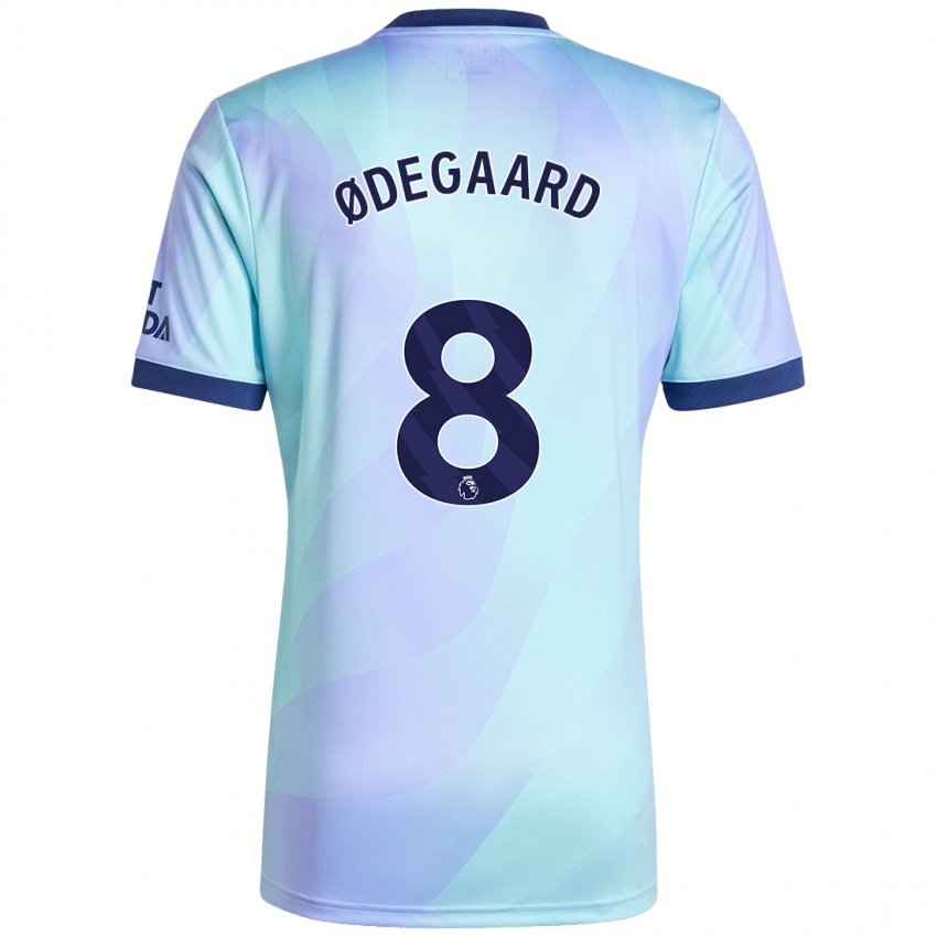 Niño Camiseta Martin Odegaard #8 Agua Equipación Tercera 2024/25 La Camisa Argentina