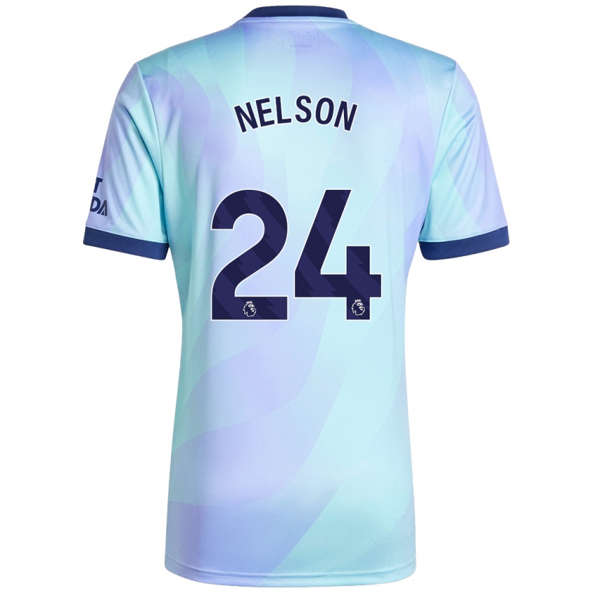 Niño Camiseta Reiss Nelson #24 Agua Equipación Tercera 2024/25 La Camisa Argentina