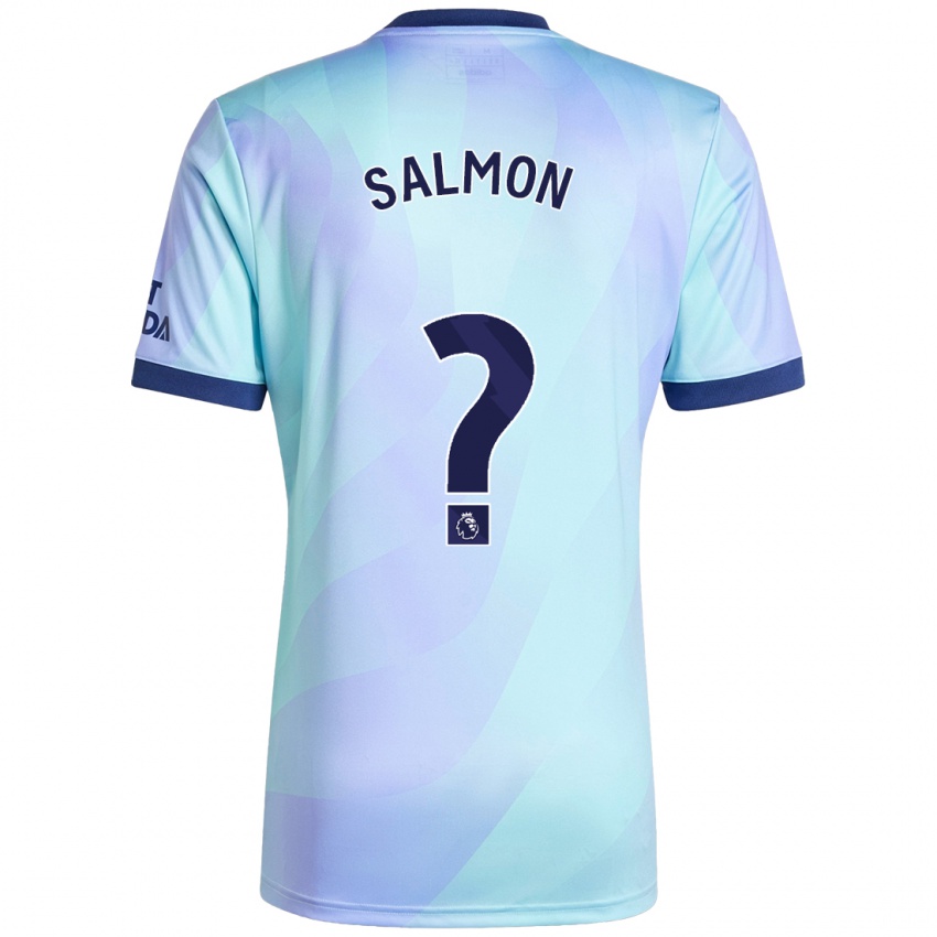 Niño Camiseta Marli Salmon #0 Agua Equipación Tercera 2024/25 La Camisa Argentina