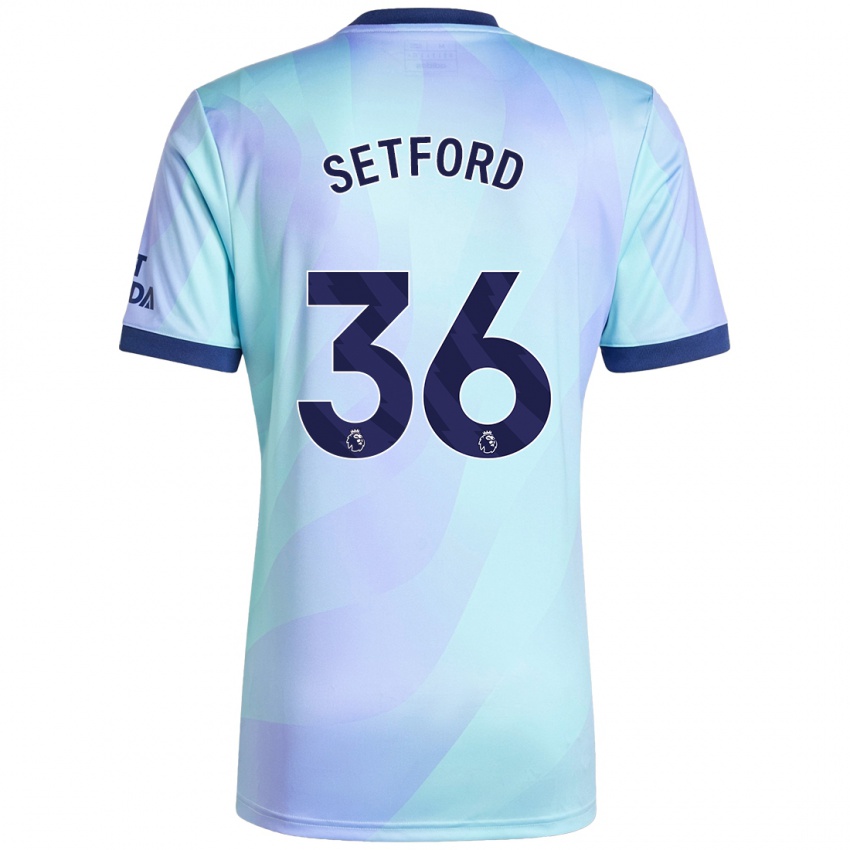 Niño Camiseta Tommy Setford #36 Agua Equipación Tercera 2024/25 La Camisa Argentina