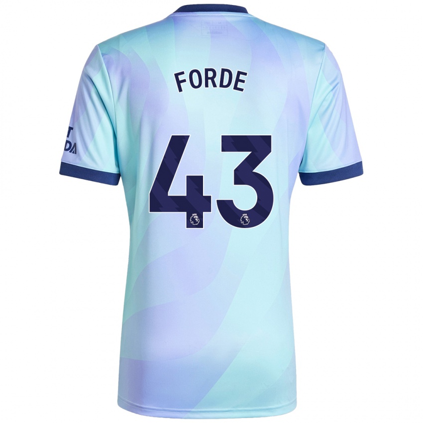 Niño Camiseta Romari Forde #43 Agua Equipación Tercera 2024/25 La Camisa Argentina