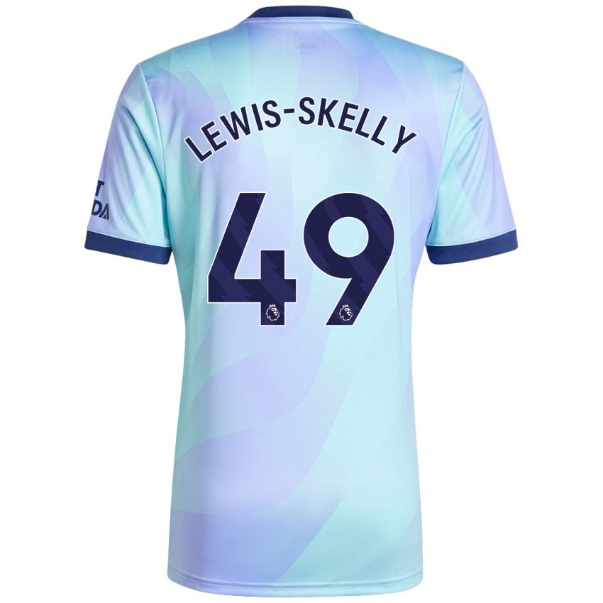 Niño Camiseta Myles Lewis-Skelly #49 Agua Equipación Tercera 2024/25 La Camisa Argentina