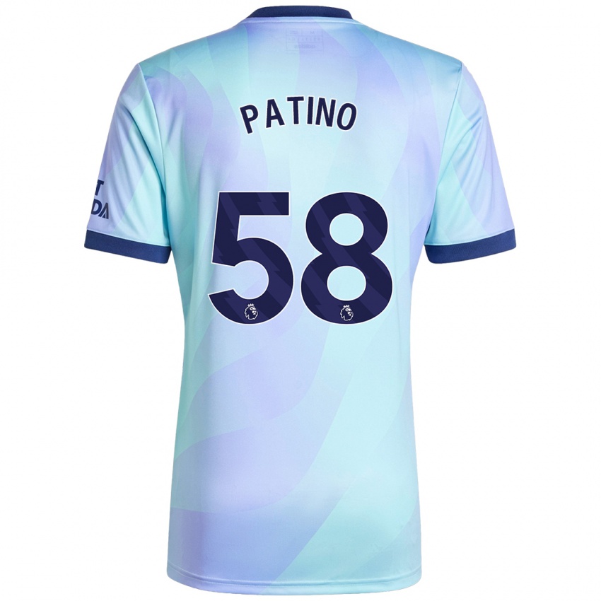 Niño Camiseta Charlie Patino #58 Agua Equipación Tercera 2024/25 La Camisa Argentina