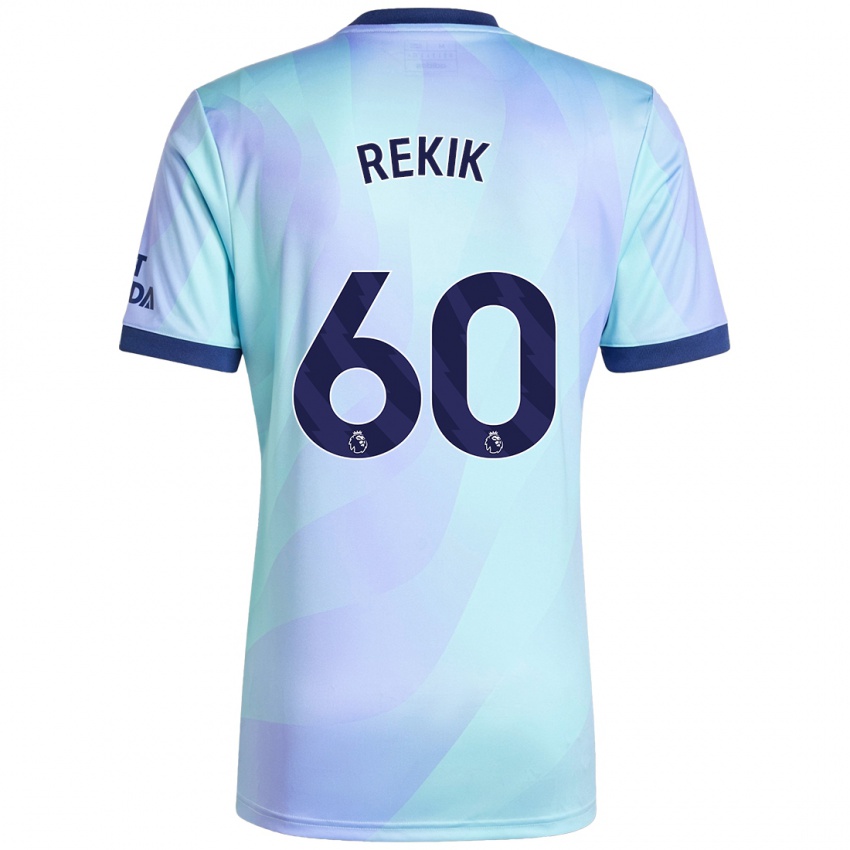 Niño Camiseta Omar Rekik #60 Agua Equipación Tercera 2024/25 La Camisa Argentina