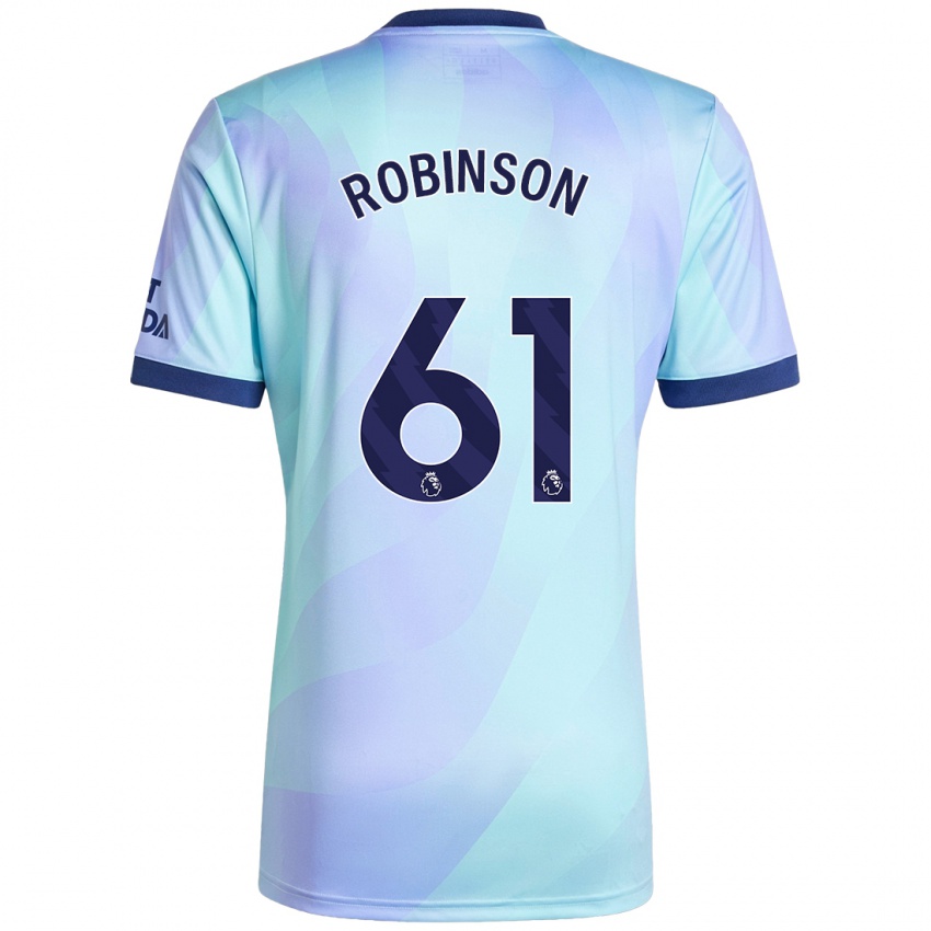 Niño Camiseta Josh Robinson #61 Agua Equipación Tercera 2024/25 La Camisa Argentina