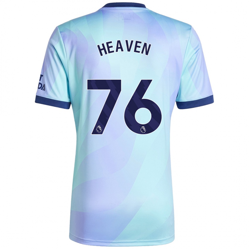 Niño Camiseta Ayden Heaven #76 Agua Equipación Tercera 2024/25 La Camisa Argentina