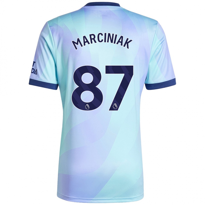 Niño Camiseta Alex Marciniak #87 Agua Equipación Tercera 2024/25 La Camisa Argentina