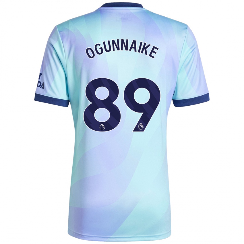 Niño Camiseta Josh Ogunnaike #89 Agua Equipación Tercera 2024/25 La Camisa Argentina