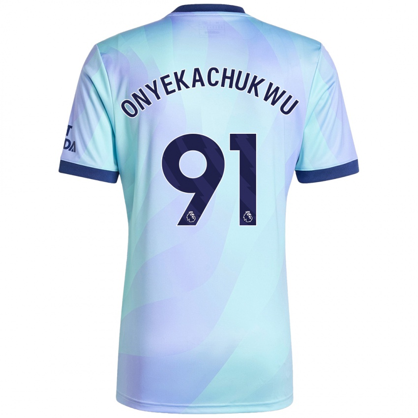 Niño Camiseta Samuel Onyekachukwu #91 Agua Equipación Tercera 2024/25 La Camisa Argentina