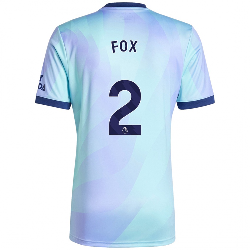 Niño Camiseta Emily Fox #2 Agua Equipación Tercera 2024/25 La Camisa Argentina