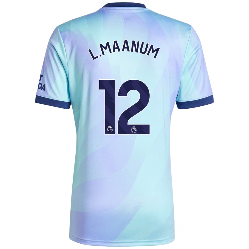 Niño Camiseta Frida Maanum #12 Agua Equipación Tercera 2024/25 La Camisa Argentina