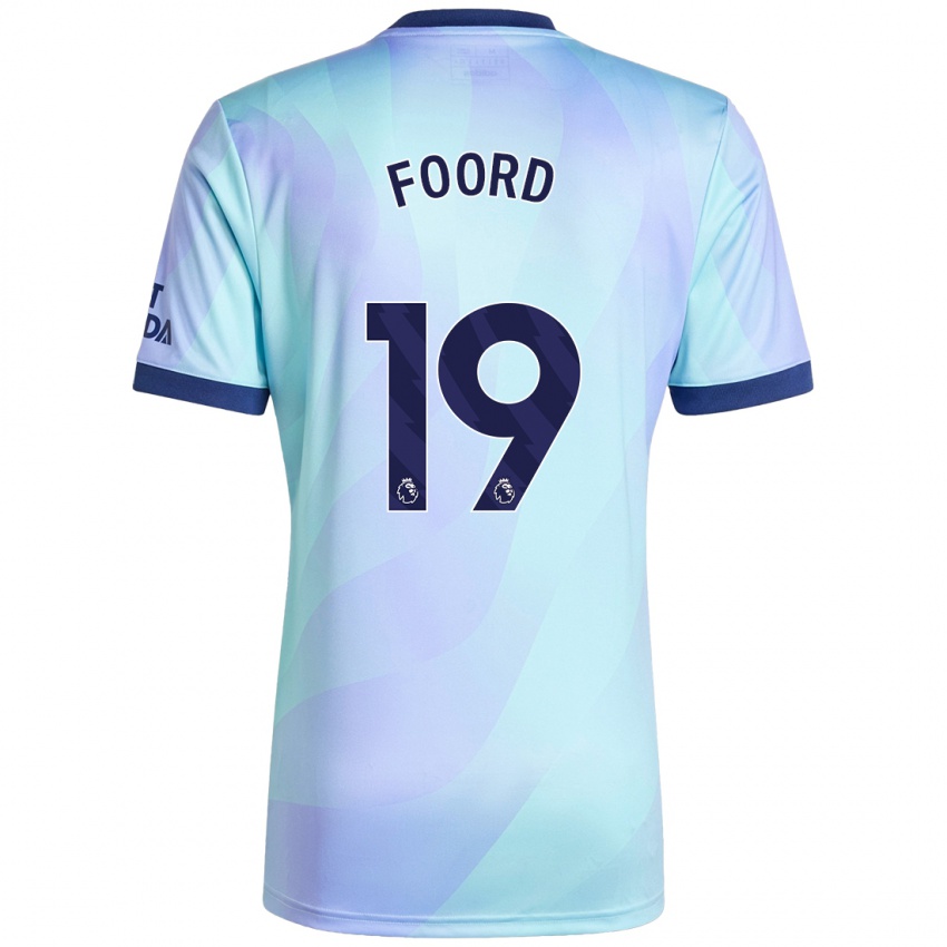 Niño Camiseta Caitlin Foord #19 Agua Equipación Tercera 2024/25 La Camisa Argentina