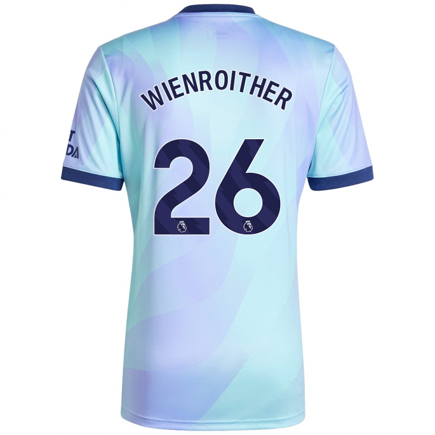 Niño Camiseta Laura Wienroither #26 Agua Equipación Tercera 2024/25 La Camisa Argentina