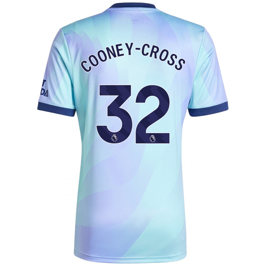 Niño Camiseta Kyra Cooney-Cross #32 Agua Equipación Tercera 2024/25 La Camisa Argentina