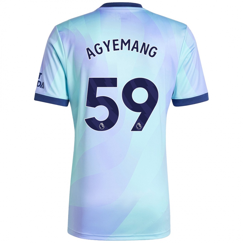 Niño Camiseta Michelle Agyemang #59 Agua Equipación Tercera 2024/25 La Camisa Argentina