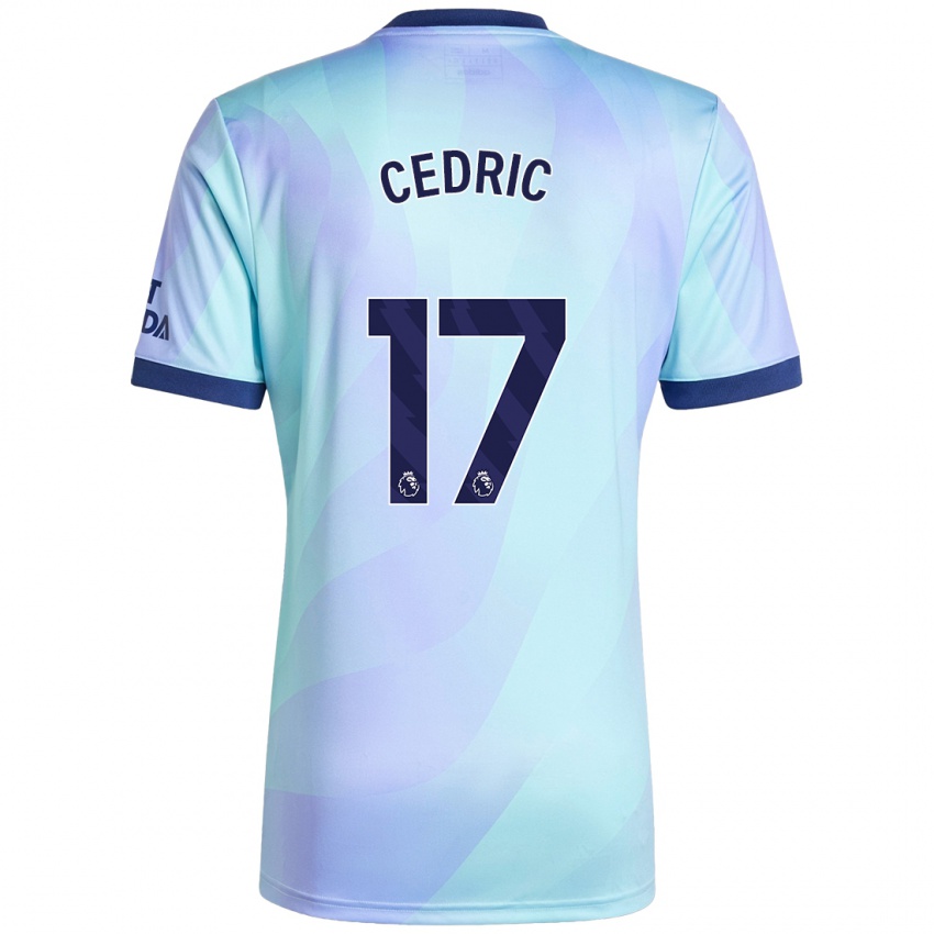 Niño Camiseta Cedric Soares #17 Agua Equipación Tercera 2024/25 La Camisa Argentina