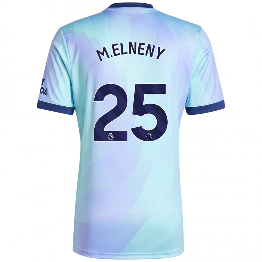 Niño Camiseta Mohamed Elneny #25 Agua Equipación Tercera 2024/25 La Camisa Argentina